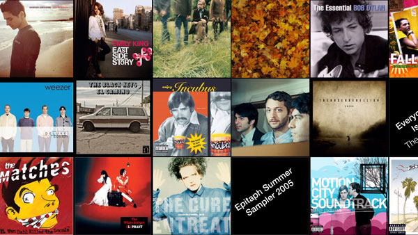 iPod Touch Cover Flow