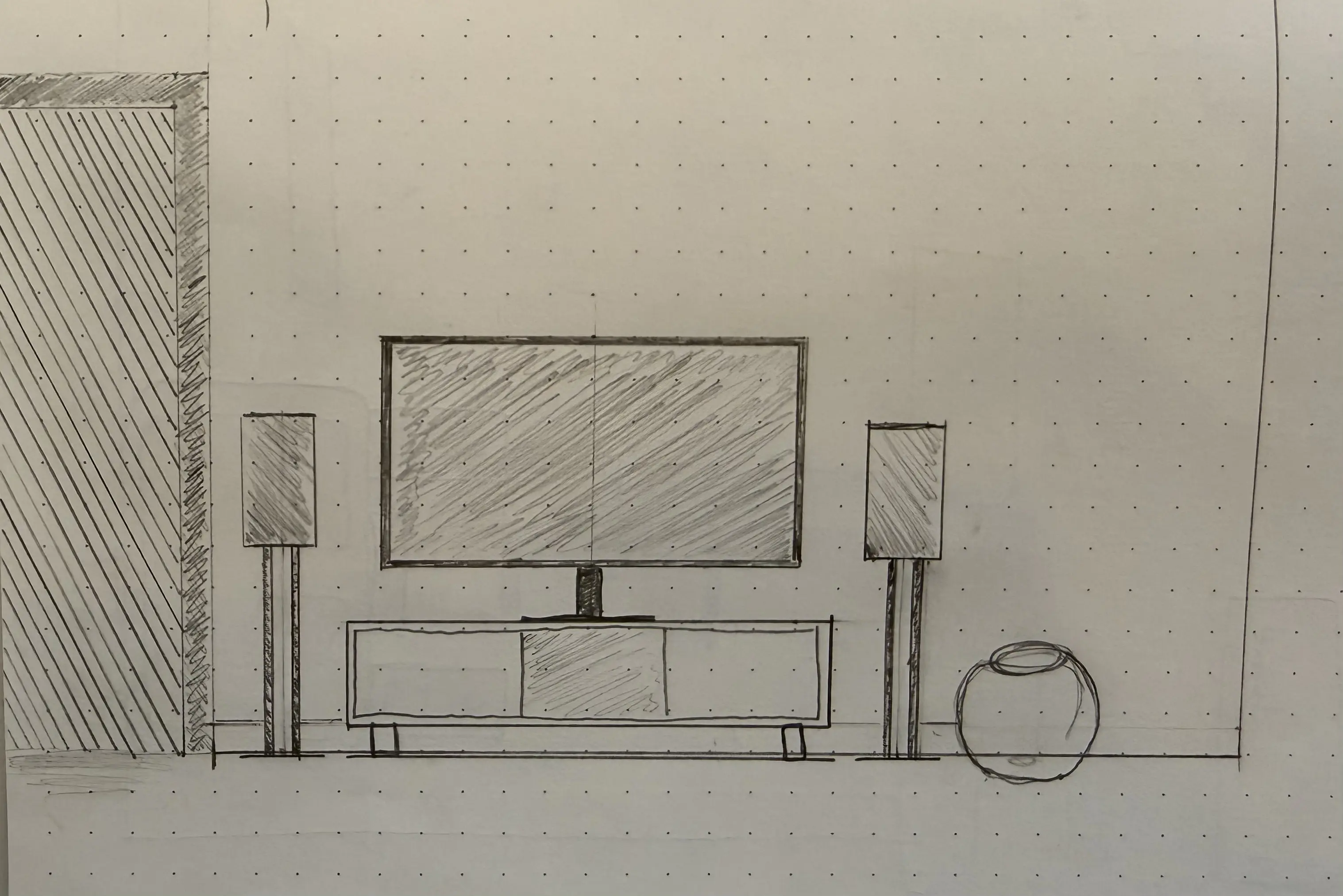 Living room Part 1 sketch
